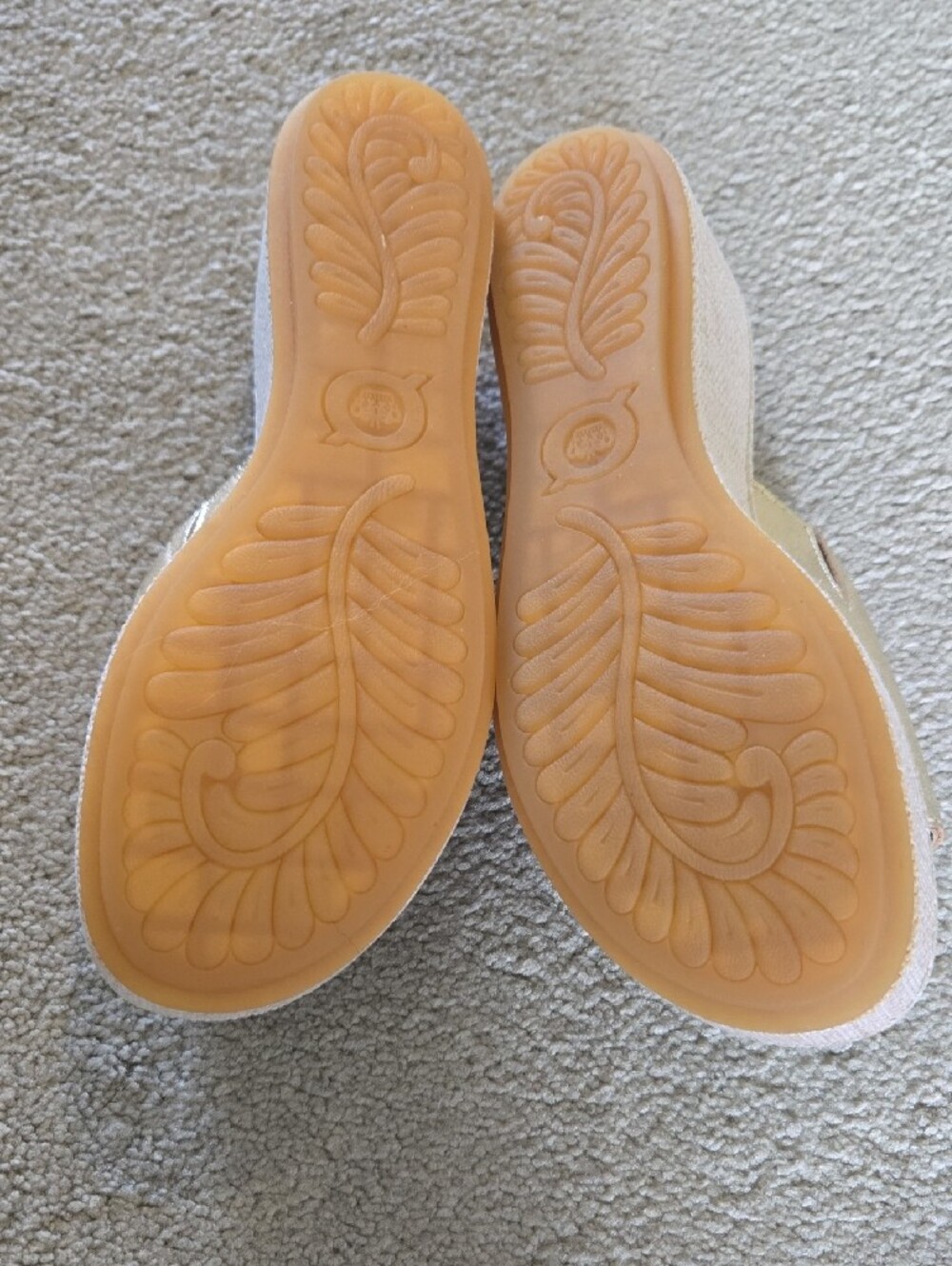 Born Metallic Gold Floral Slide Mules - Picture 2 of 5